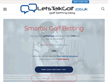 Tablet Screenshot of letstalkgolf.co.uk